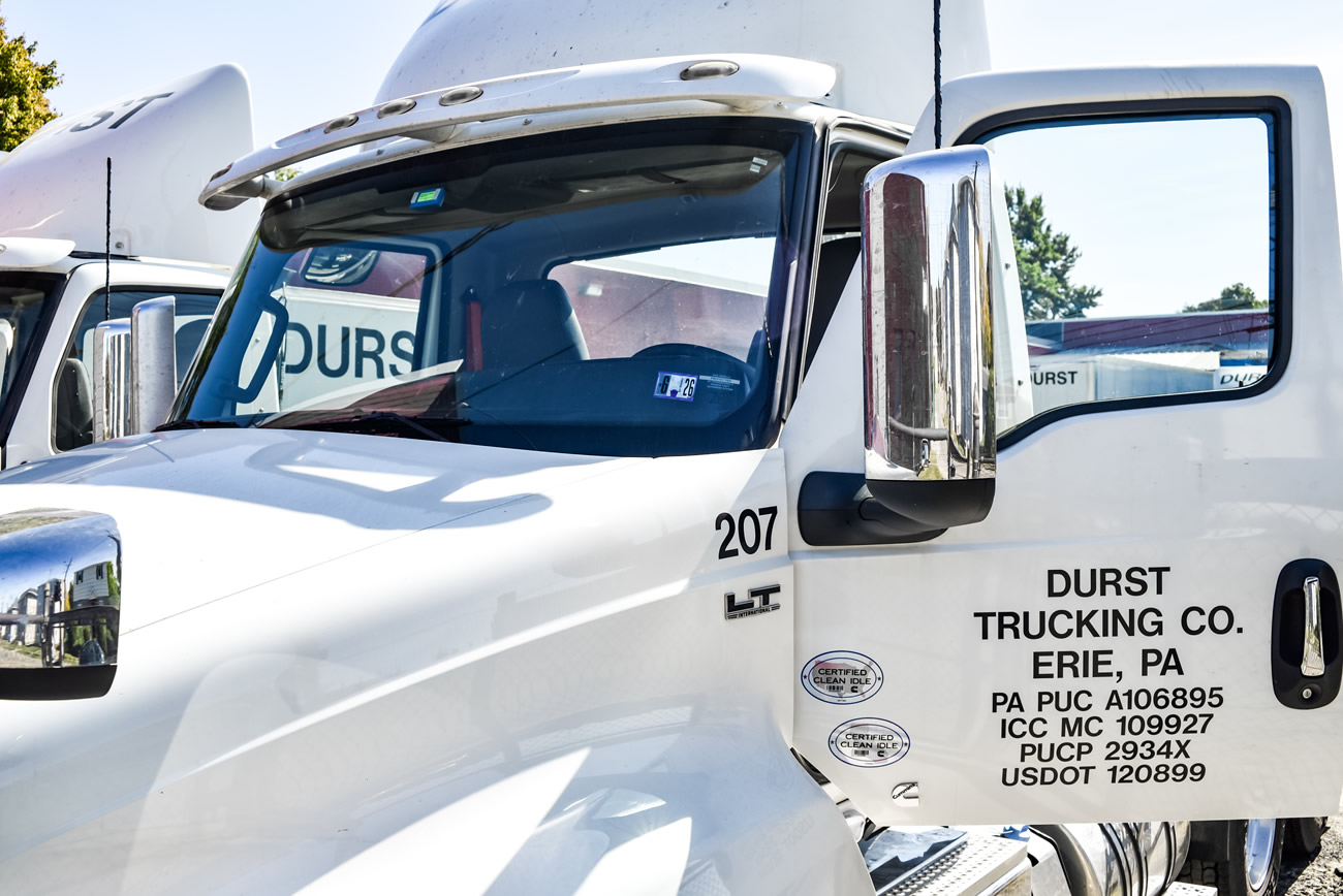 durst delivery truck close up view delivering cargo